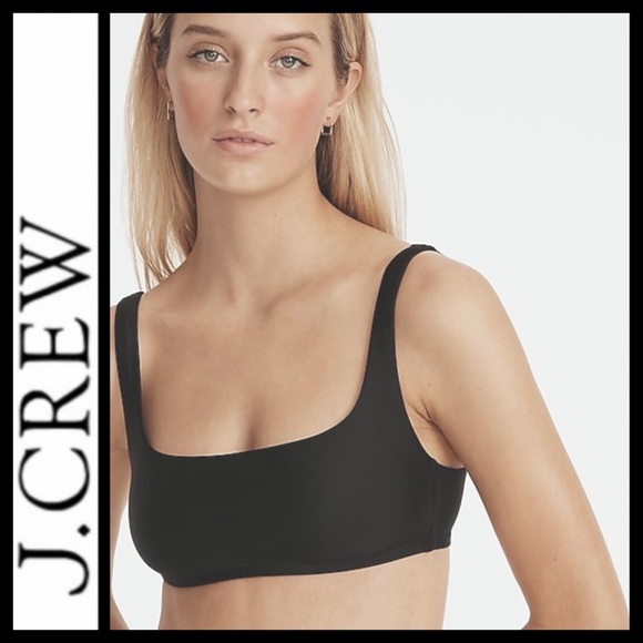 J. Crew Other - NWT J.Crew Square Neck Bikini Top in Navy